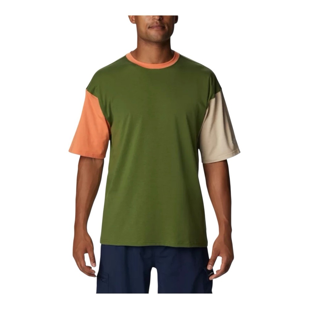Columbia Men's Deschutes Runner Short Sleeve Shirt Mountain Heather Medium‎